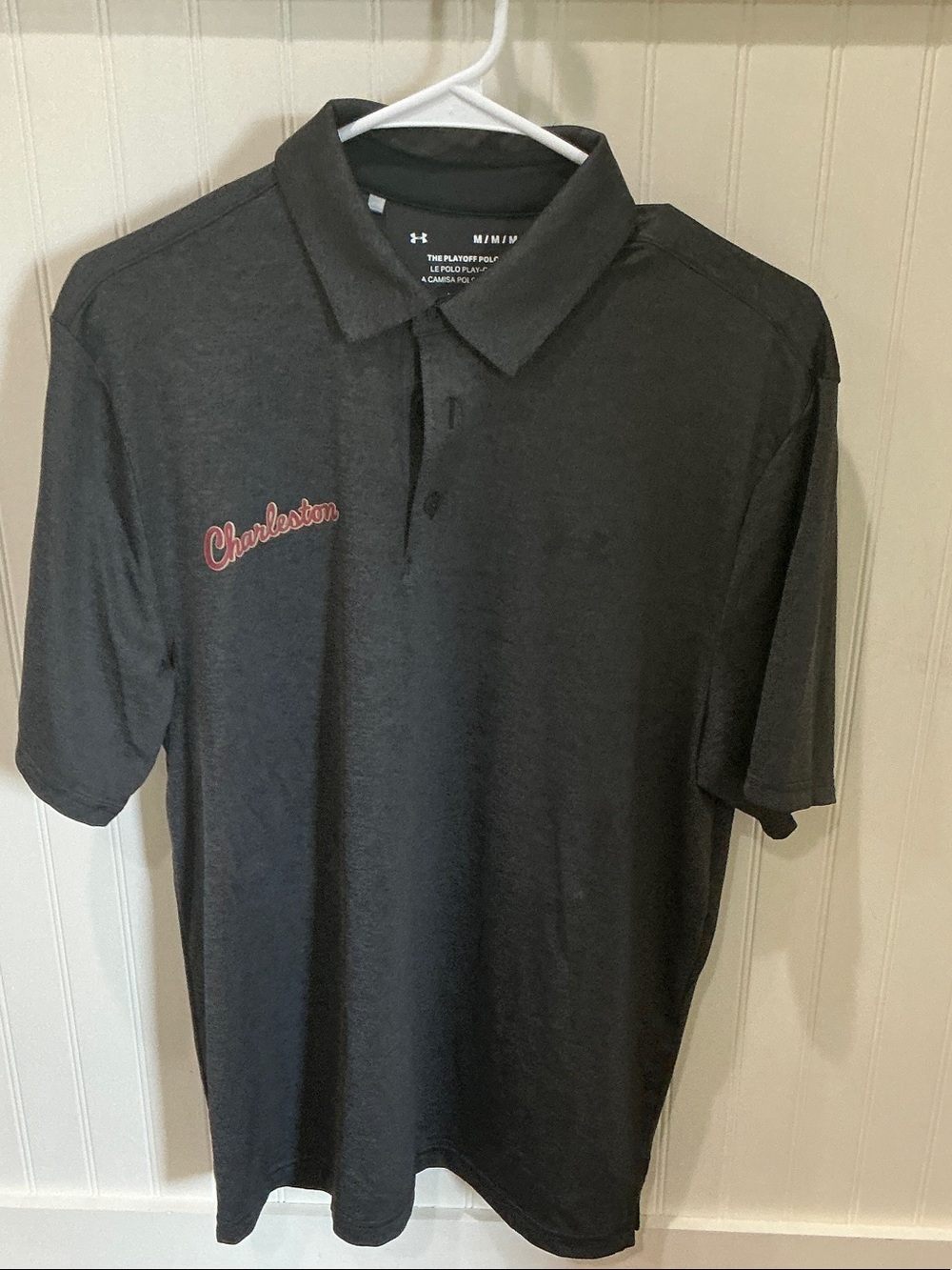 Under Armour Men’s College of Charleston Black Performance Polo